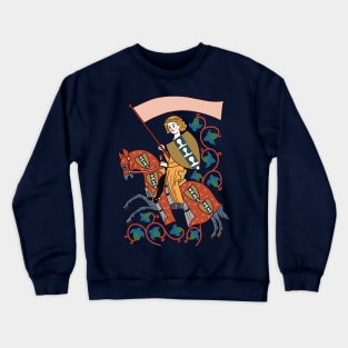 Cute and colourful Medieval knight Illustration Crewneck Sweatshirt